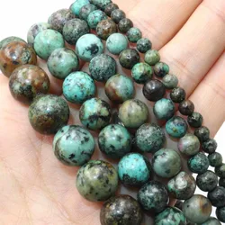 Natural Africa Turquoises Stone Loose Spacer Bead For Jewelry Making Charm DIY Bracelet Necklace Accessories 2 3 4 6 8 10mm