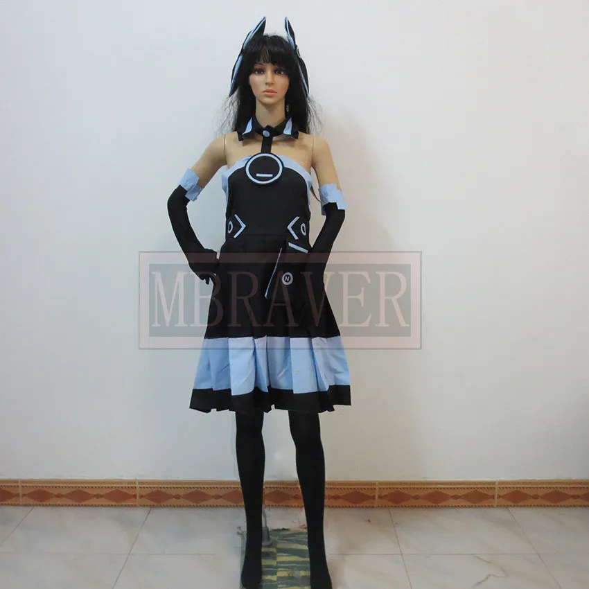 

Hyperdimension Neptunia Uni Dress Cosplay Costume Halloween Uniform Outfit Customize Any Size