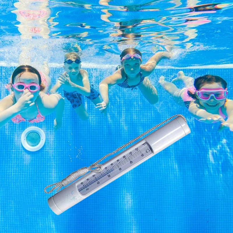 Newly Pool Thermometer Quick Read Convenient Accurate Readings Fahrenheit and Celsius For Spa Hot Tub Aquarium