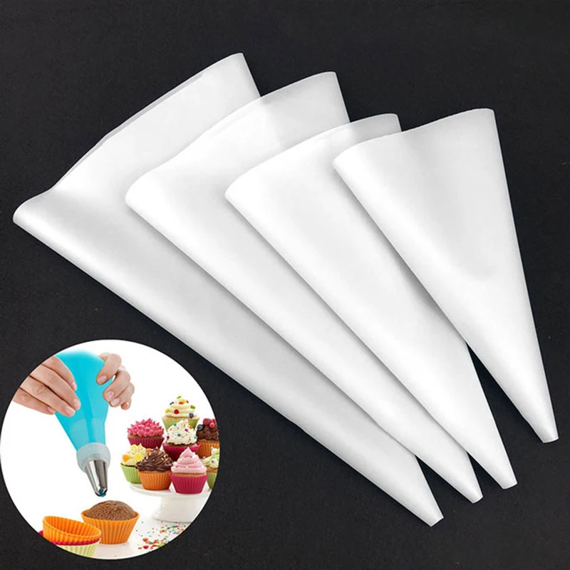 1-4pcs Kitchen Gadgets Cream Pastry Bag Baking Accessories DIY Cake Decorating Food Grade EVA/TPU Reusable Piping Bags