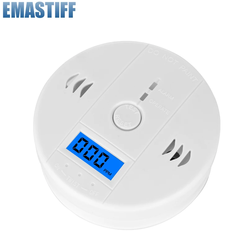 LCD CO Sensor Work Alone Built In 85dB Siren Sound Independent Carbon Monoxide Poisoning Warning Alarm Detector