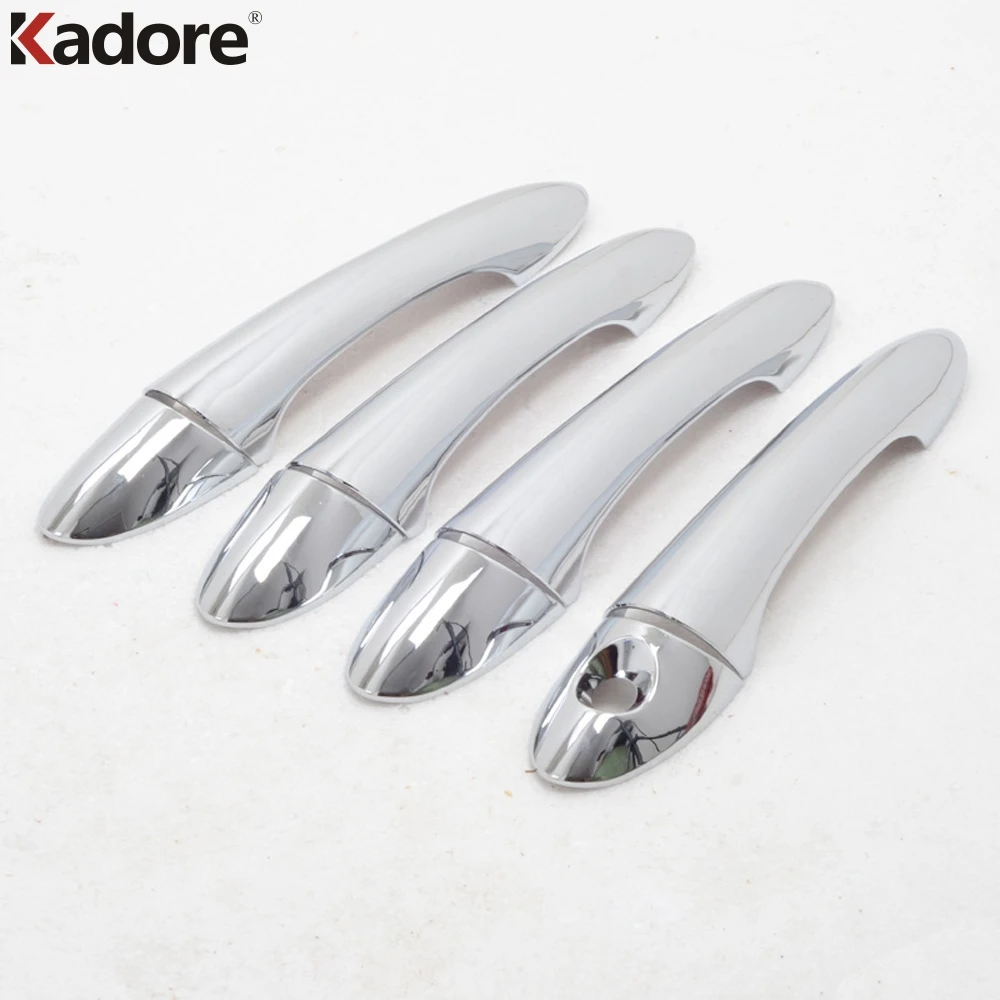 

For Hyundai Sonata i45 2011 2010 2013 ABS Chrome Door Handle Cover Trim Moldings Overlay Stickers Accessories Car Styling 8pcs