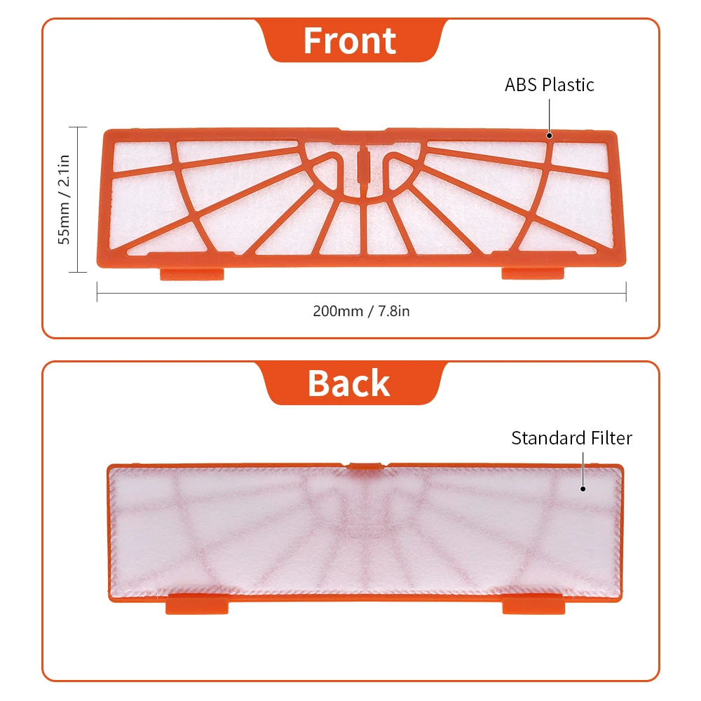 กรองผ้าฝ้ายใช้งานร่วมกับ Neato Connected D3 D4 Botvac D Series D7 D75 D5 D80 D85คลาสสิก65 70e 75 80ชิ้นส่วนเครื่องดูดฝุ่น