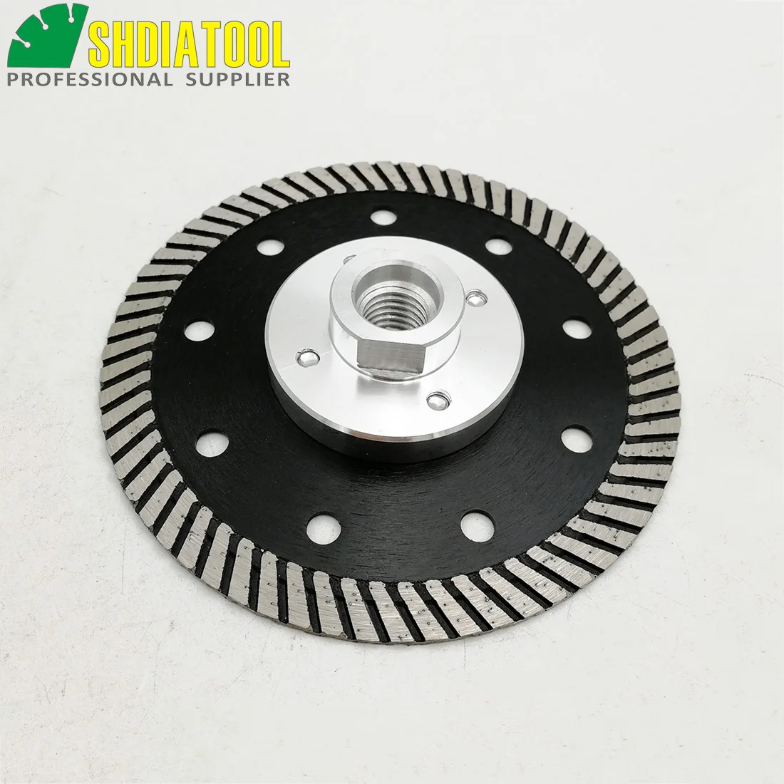 SHDIATOOL Dia 4.5 "/115 مللي متر الماس الساخن ضغط ضيق توربو شفرة مع M14 الموضوع أسطوانة تقطيع للجرانيت الرخام ملموسة البناء