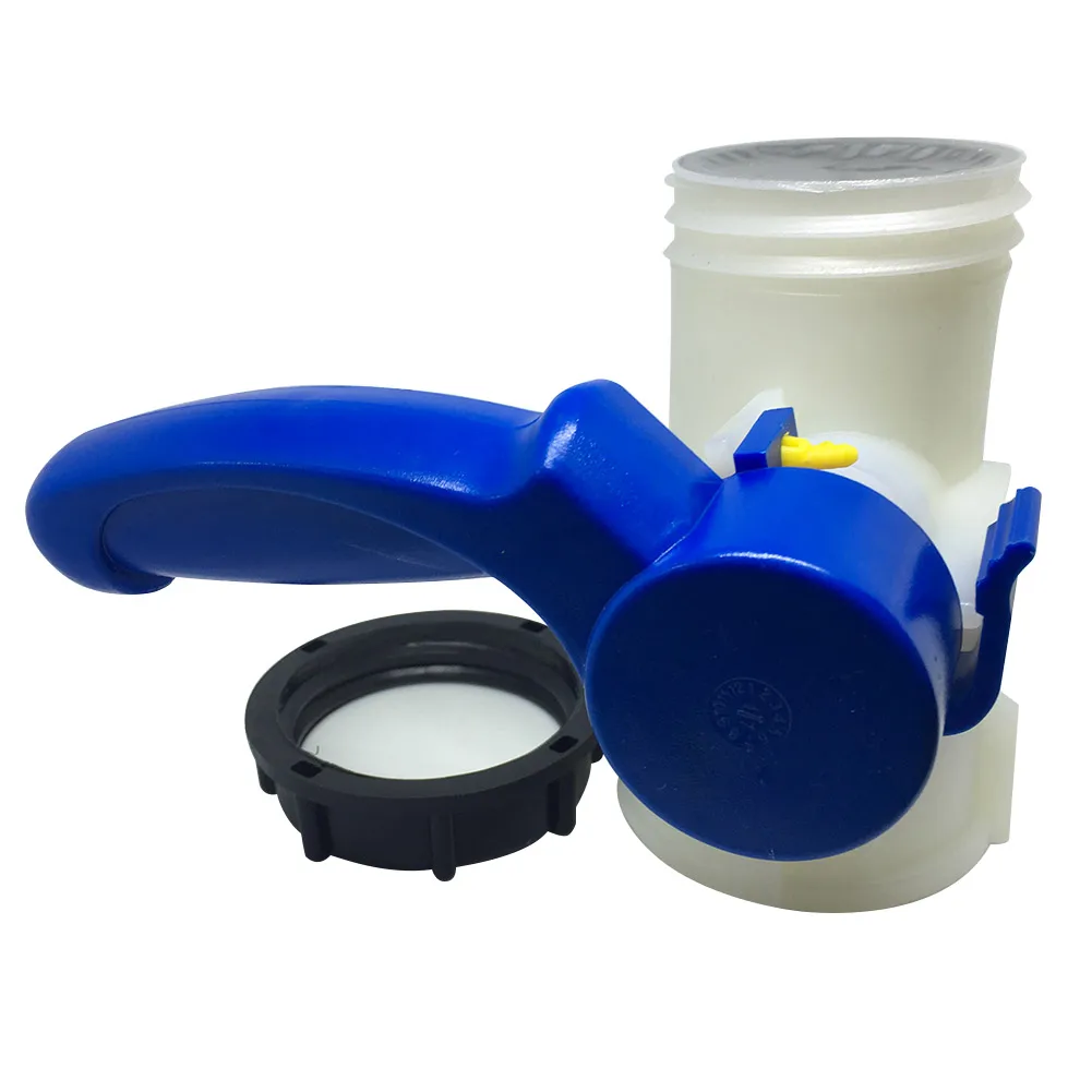 IBC Ton Barrel Butterfly Valve Acid And Alkali Resistant Adapter For Tank Garden Hose Dn40 / DN50 Butterfly Valve 62 / 75mm