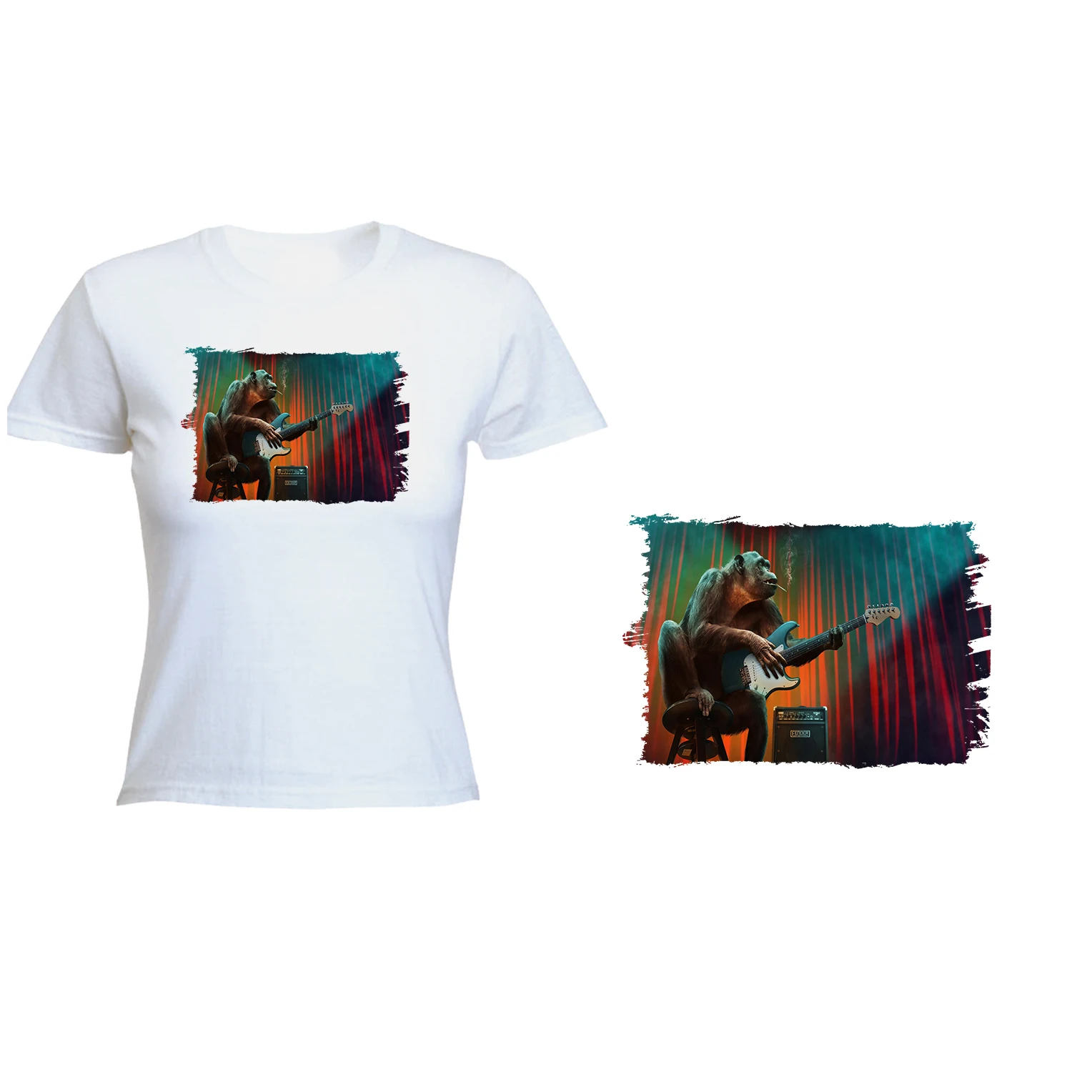 T-SHIRT WOMENS JUMPSUIT GUITARIST T-shirt