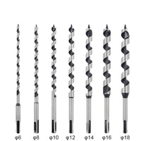 Extended Woodworking Support Drill Bit Set 7pcs Kit Hexagonal Handle Twist Wood Hole Opener Wood Door Lock Reaming Tool