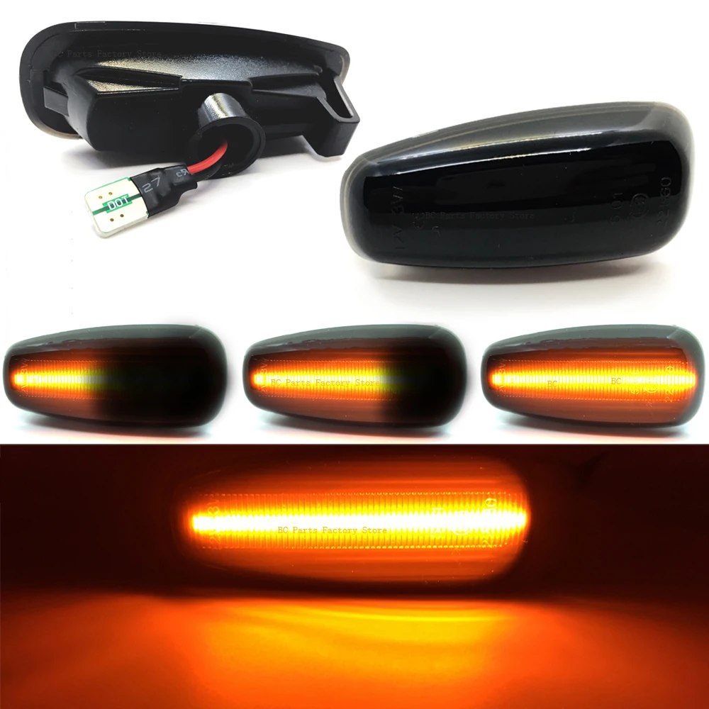 Sequential LED Front Side Marker Indicator Lights For Kia Cee'D Rondo Carens II For Hyundai i30 Avante LED Turn Signal Lights