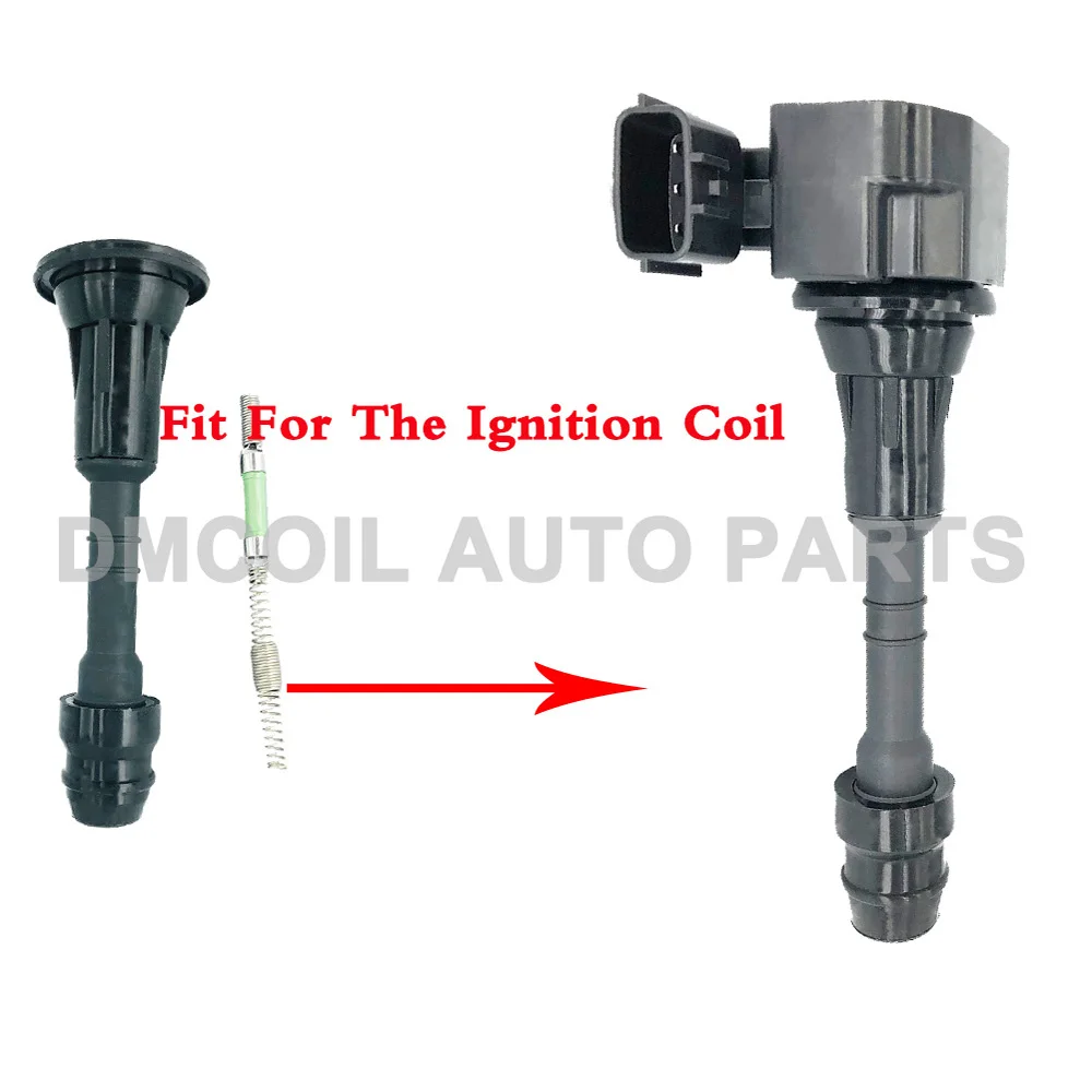 6 PCS IGNITION COIL BOOTS WITH RESISTANCE CONNECT PLUGS FOR NISSAN 350Z INFINITI FX35 M35 3.5L (03-) 22448-AL61C 22448-AL615