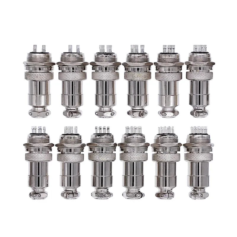 GX20 Connector Plug Male Female Metal Circular Quick Connector 2Pin 4 Pin 8 Pins 12 Pin 15 Pin