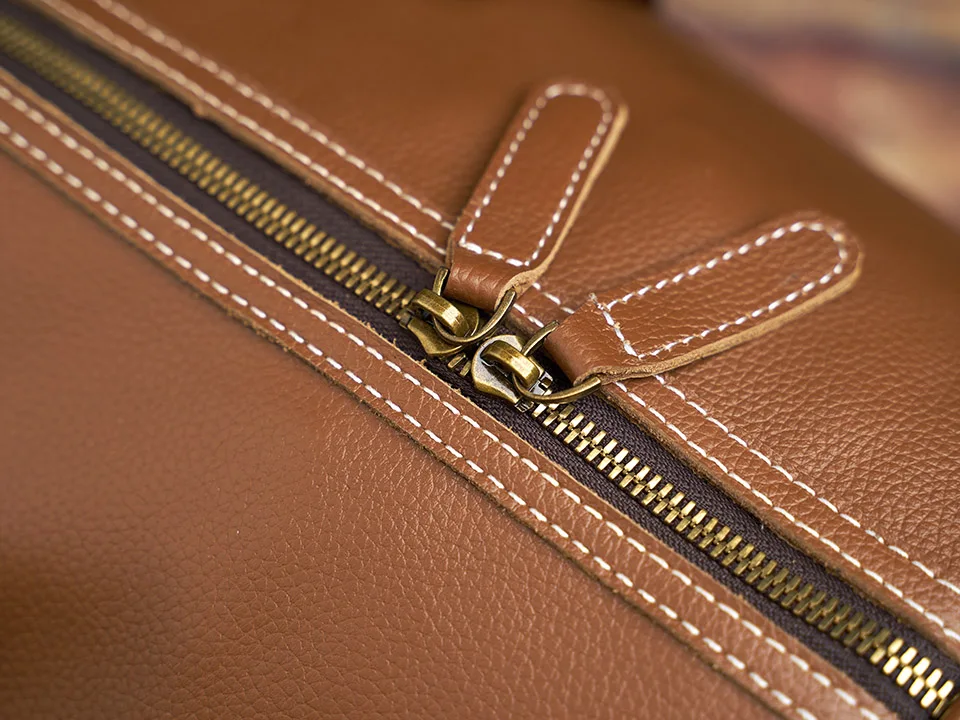 Männer Reisetasche Aus Echtem Leder Casual Hand Gepäck Tasche Hohe Kapazität Duffle Schulter Schuh Tasche Für 17 Zoll Laptop NUPUGOO – Detail 35