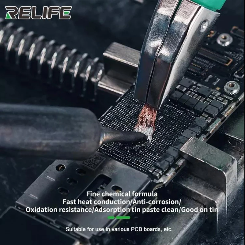 RELIFE Desoldering Braid 1.5/2.0/2.5/3.0/3.5mm Width 2M Length Suction Tin Solder Remover Wick Wire BGA Soldering Repair Tools