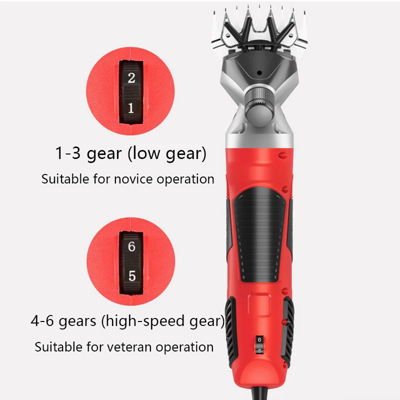 220V 6 Gears Speed Electric Sheep Goat Shearing Machine Clipper Farm Shears Cutter Wool Scissor Cut Machine