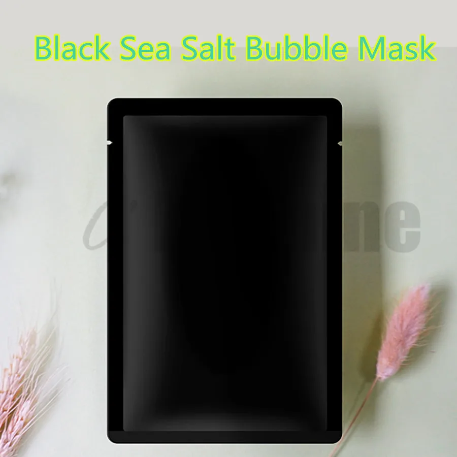 Black Sea Salt Oxygen Bubble Mask Deep Cleansing Water Replenishing Moisturizing Oil Control Shrink Pore Mask Sheet