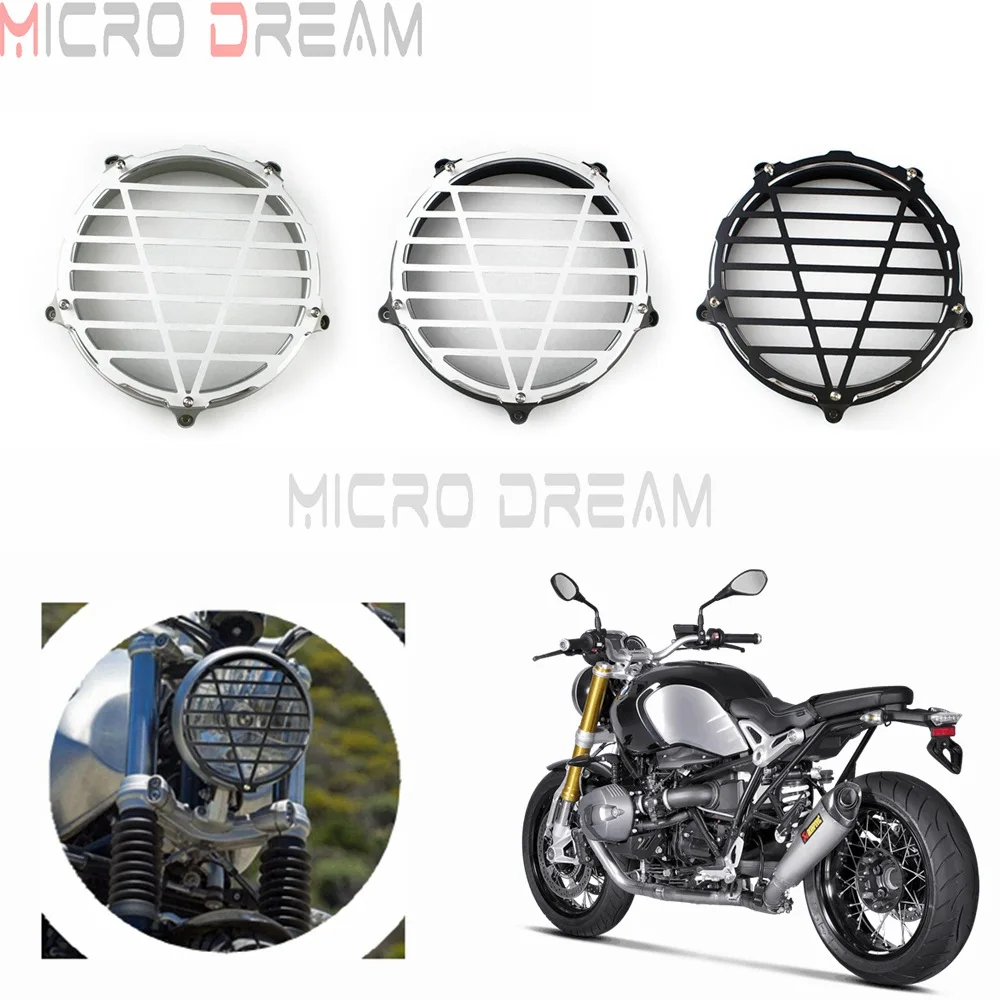 

Motorcycle 7" Front Headlight Lamp Bezel Trim Ring for BMW R Nine T 2014-2019 Scrambler 2014-2017 New Style Headlamp Trim Ring