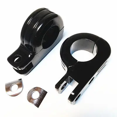 

1 1/4" Engine Guard Footpeg P Clamps Cruiser Chopper Bobber For Cafe Racer Custom XL