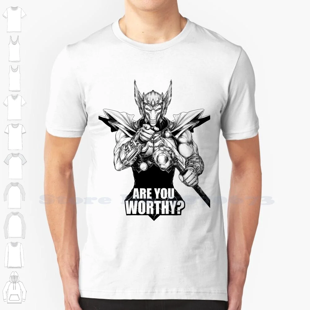 Beta Ray Bill-Are You Worthy ? 100% Cotton T-Shirt Beta Ray Bill Hammer Stormbreaker Myth Comicbooks Comic Books Comic Con