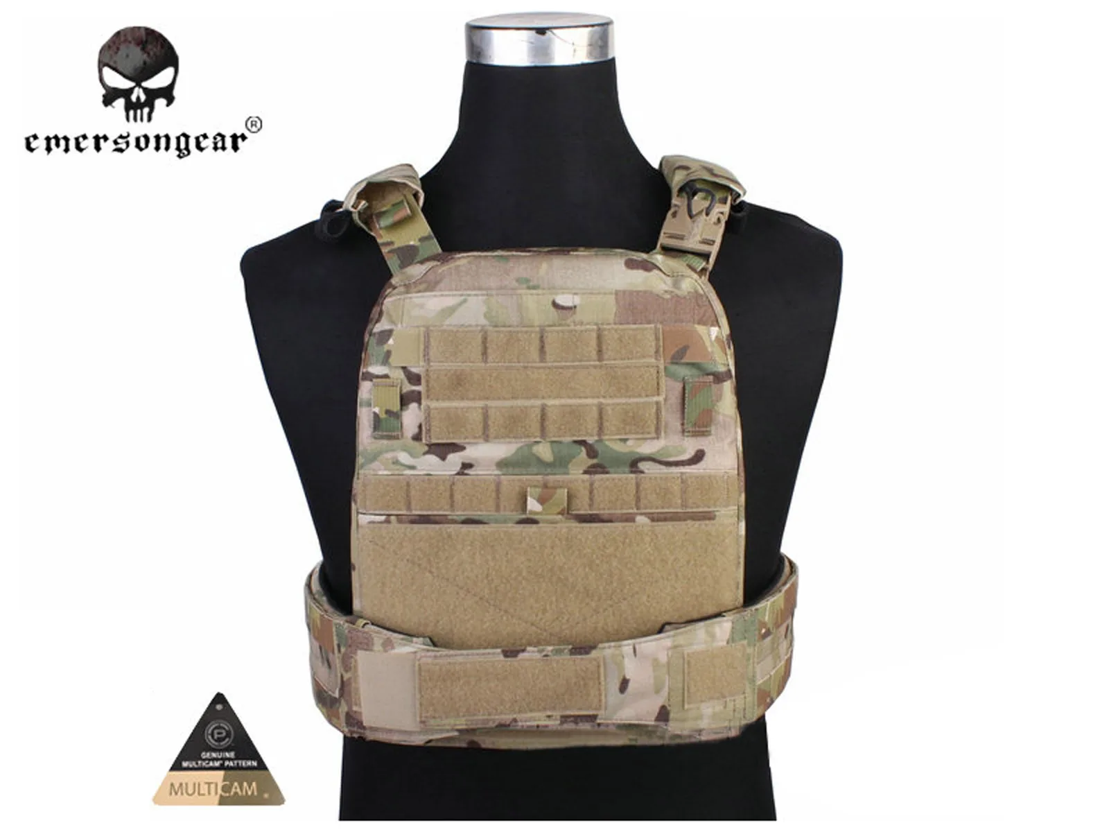 Imagem -02 - Emersongear-colete Adaptativo para Tecido de Combate Airsoft Avs Multicam Em7397mc Versão Pesada