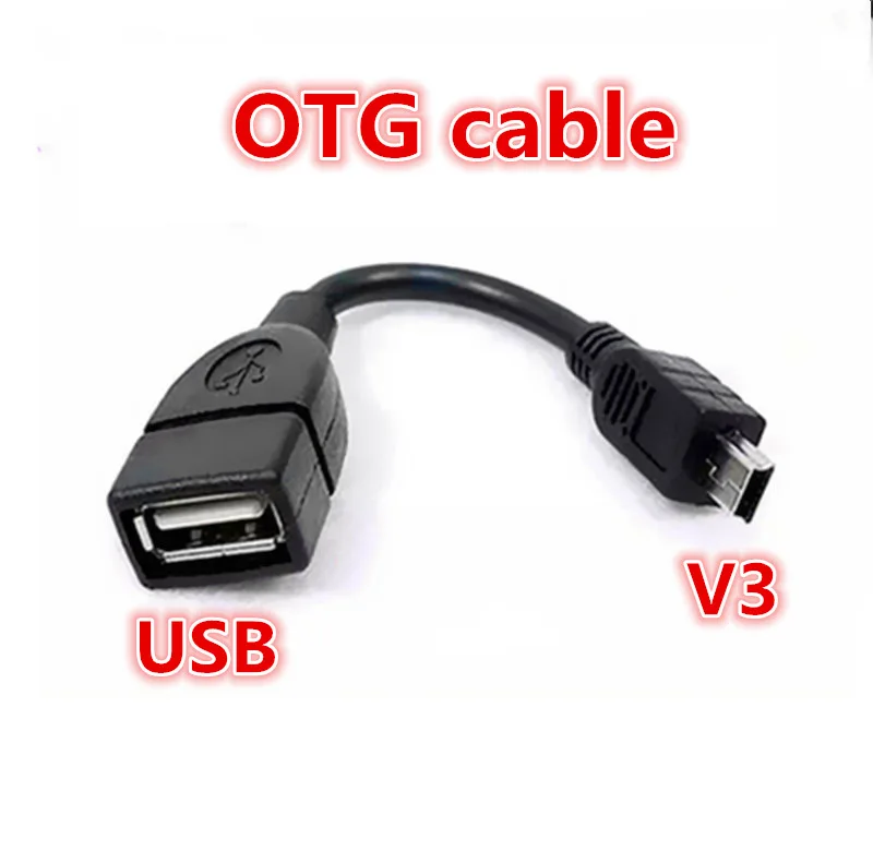 Test before send USB A Female to Mini USB B Male Cable Adapter 5P OTG V3 Port Data Cable For Car Audio Tablet For MP3 MP4