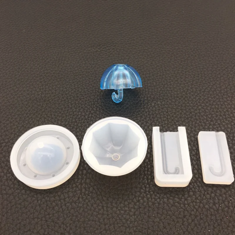 1 Pcs 3D Umbrella Epoxy Resin Molds Bumbershoot Silicone Mold For DIY Earring Jewelry Making Dried Flower Decor Crafts Supplies