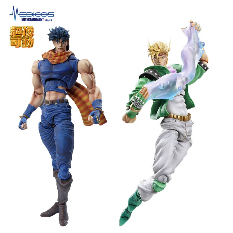 Medicos Super Action Statue Joseph Joestar Caesar Anthonio Zeppeli Jojo Bizarre Adventure Anime Figure Collection Model Toys