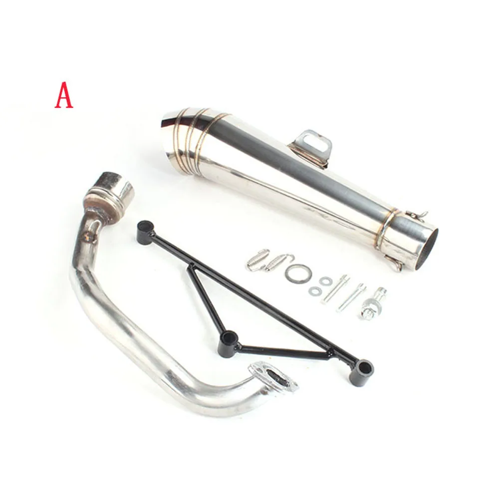 GY6 125 150 cc Full System Motorcycle Scooter Yoshimura Slip On Muffler Exhaust Pipe Fit 157qmj 152qmi 4 Stroke Engine