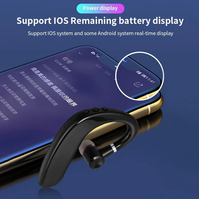 Original S109บลูทูธหูฟังตัดเสียงรบกวนไร้สายหูฟังสแตนด์บายยาวหูฟังพร้อมไมโครโฟนไดรฟ์ Callin