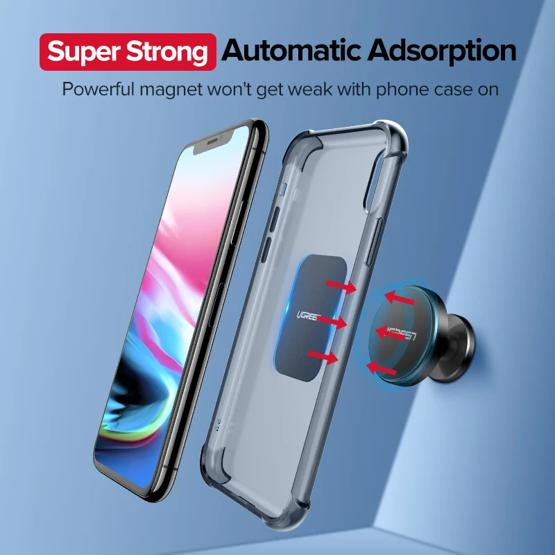 Ugreen Car Phone Holder for Your Mobile Phone Stand In Car Metal Plate Disk For Magnetic Stand CellPhone Car Accessories