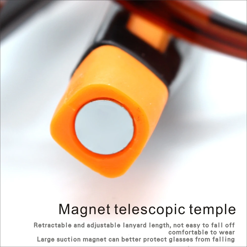 Telescopische Magnetische Leesbril Voor Vrouwen Lezen Oog Hangen Op De Hals Close-Up Bril Met Magneet