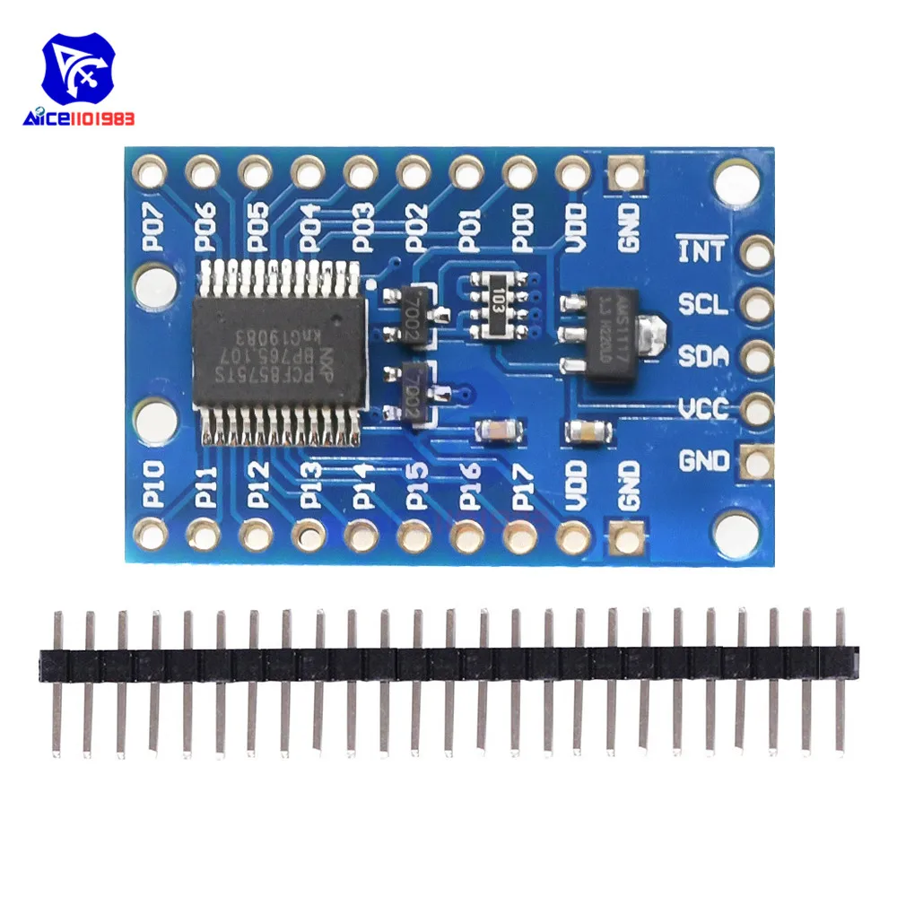 diymore PCF8575TS Expansion Module I2C Communication Control Interface to 16 I/O Interface Converter Board for Arduino