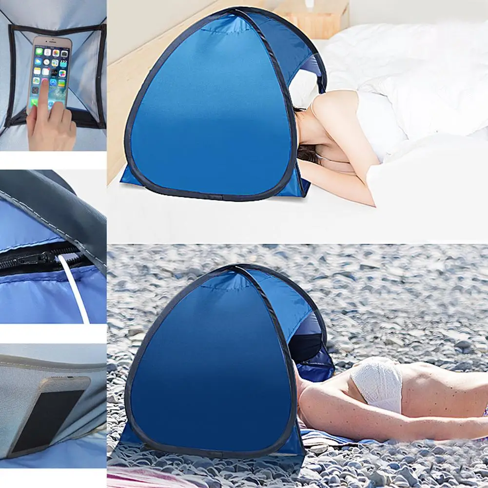 Outdoor Portable Sun Shade Canopy Small Sun Beach Shader Beach Shelter Sun Protection For Face While Sunbathing Drop Ship