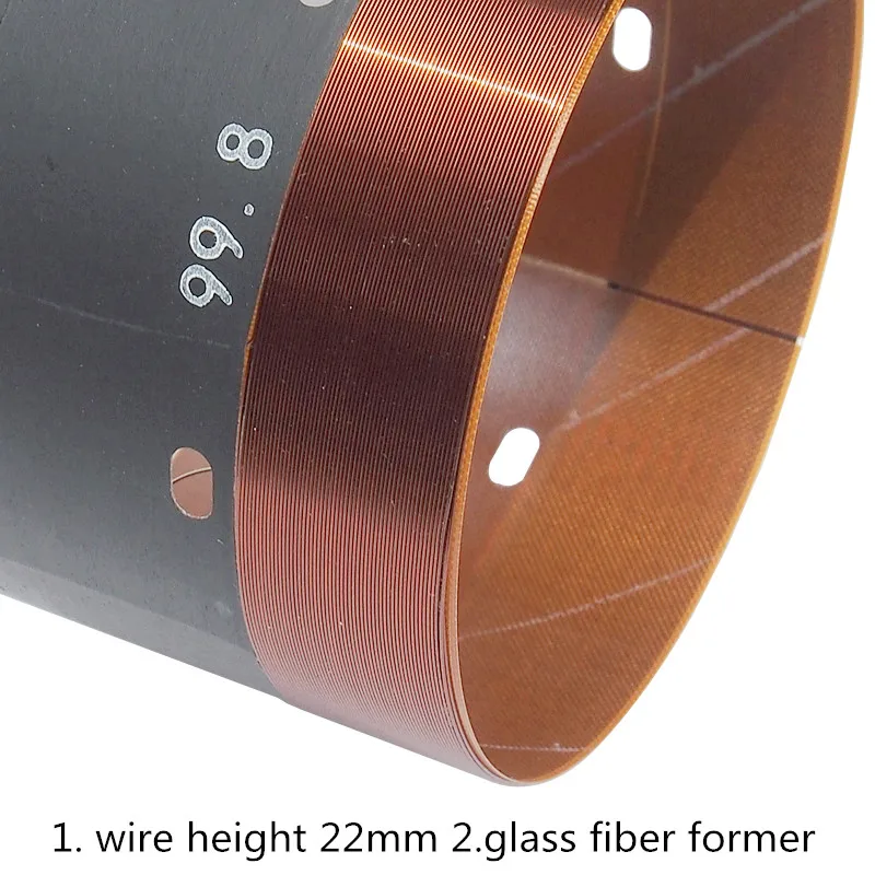99.8mm Speaker Voice Coil 1400W Max Home Theater Bass Subwoofer Repair Parts With 2 Layers Copper Wire Glass Fiber Former