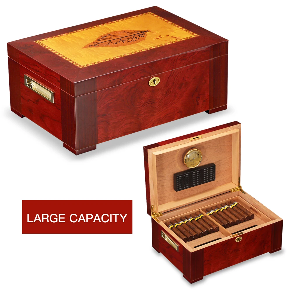 

Cedar Wood Cigar Humidor Home Large Storage Cigar Box Luxury Smoking Accessories Humidor De Puros