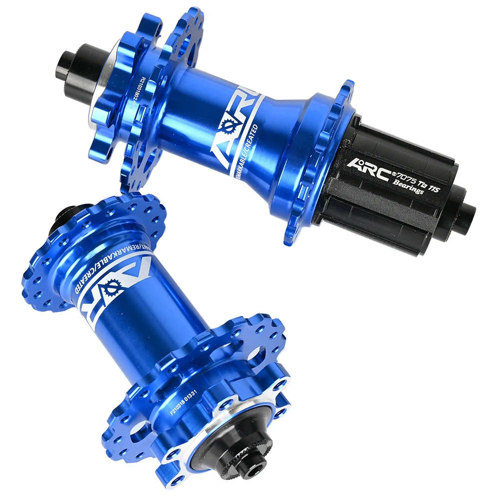 ARC 006 MTB Fahrradnabensatz Vorne Hinten 28/32/36H 120 Klicks 2+4 Gedichtete Lager HG 8-12S Scheibenbremse Schnellspanner – Detail 18