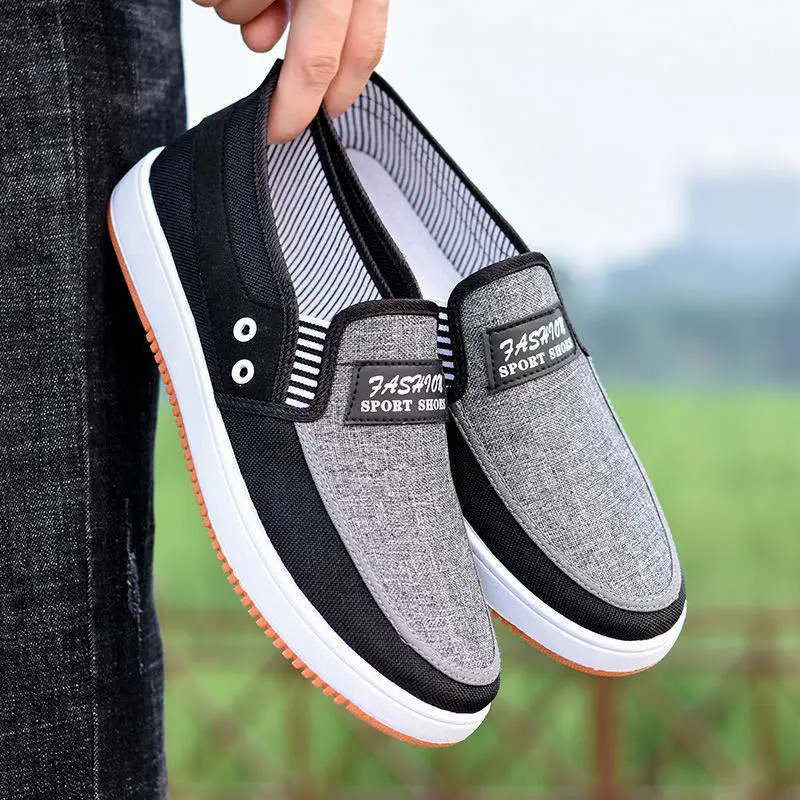 Men Casual Shoes Thick-soled Loafers 2021 Spring/summer Outdoor Jogging Sneakers Soft and Comfortable Driving Shoes Men