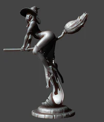 1/ 24 75mm Resin Model Witch Girl Figurine Unpainted RW-417
