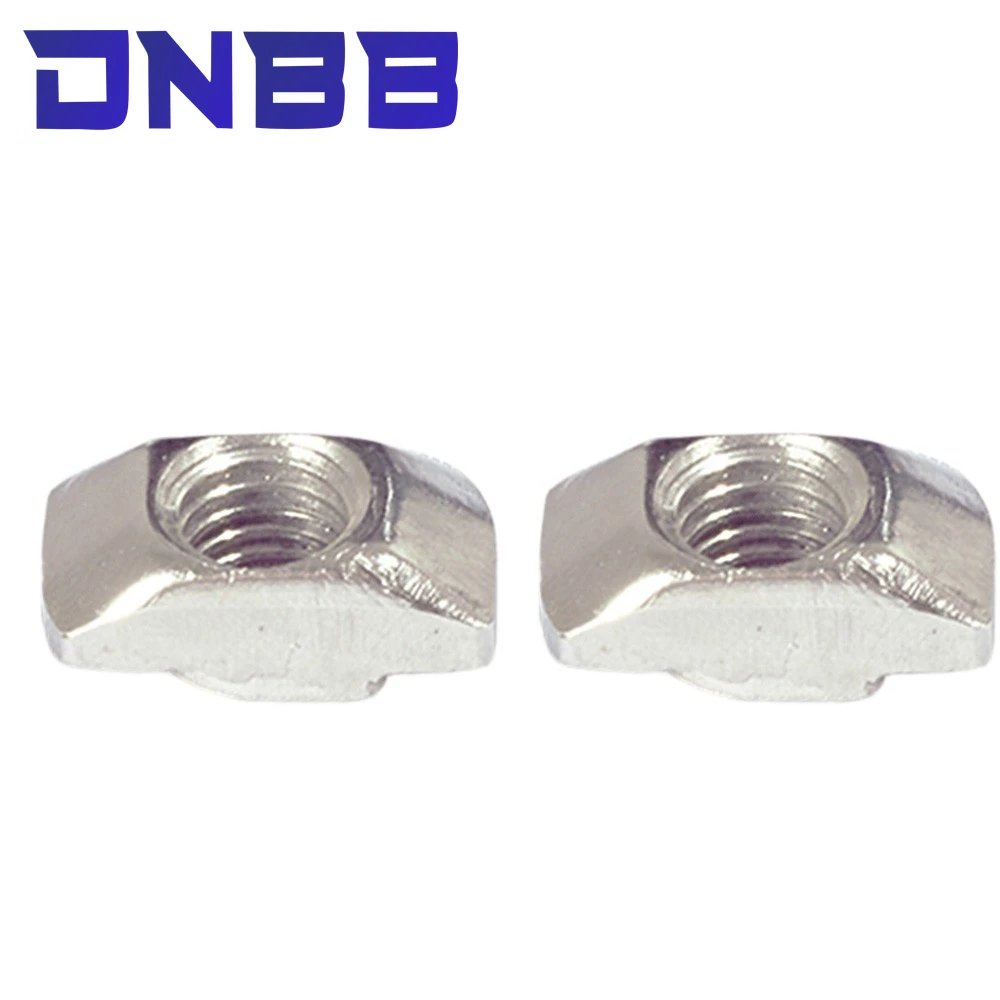 20 EU Series M3 m4 m5 Nickel Plated T Nut Hammer Head Fasten Nut For Aluminum Extrusion Profile 2020 Series Slot Groove t slot