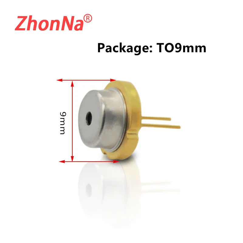 HighPower Red Laser Diode 638nm1.2W DIY ModulePackage TO9 Number ZN-LDR-009 ​​DIY Optic Sensor Light EmittingTube φ9mm (New)