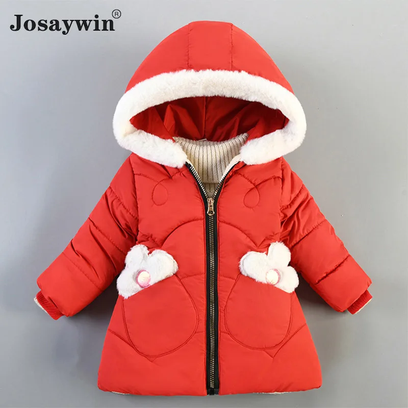 

Winter Jacket Kids Girls Hooded Parkas Warm Coat For Girls Boys Jacket Children Jacket Clothes Thicken Velvet Coats Outerwear