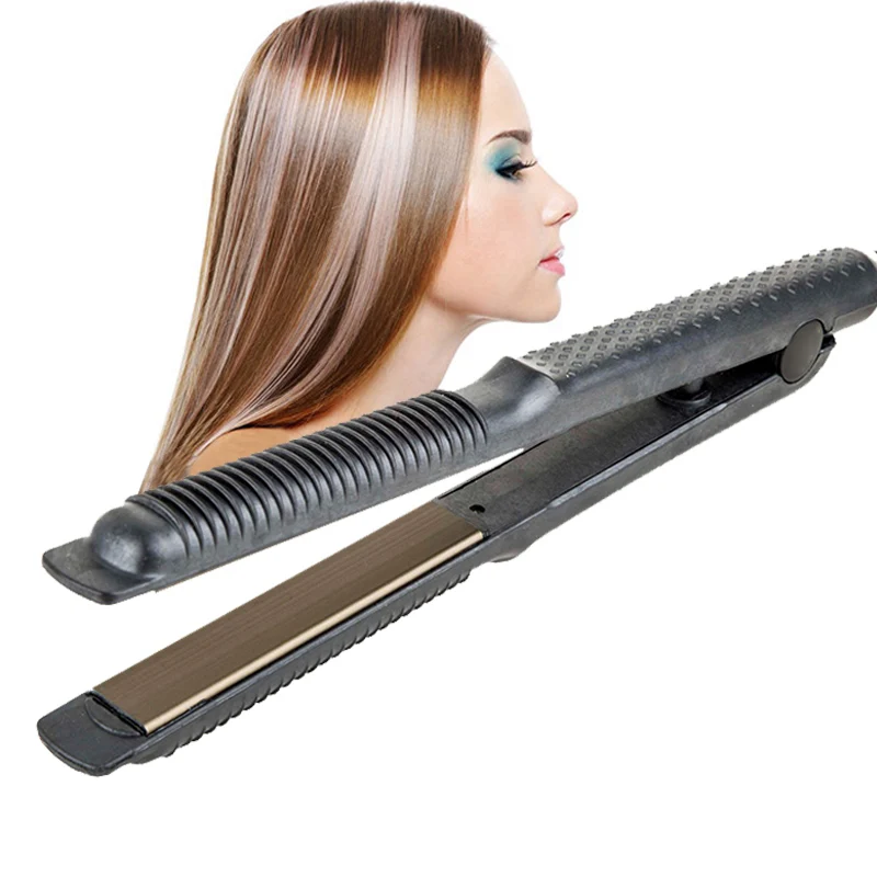 Ceramic Hair Straightening Iron Flat Iron Professional 2 In 1 Curling Hair Straightener Curler Narrow Plate Hair Styling Tool