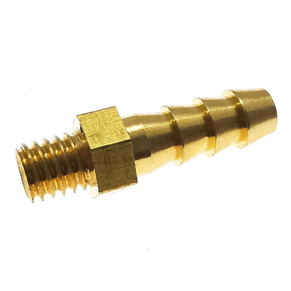 Mini Pagoda Pipe Fittings Male thread M5 M6 M8 Brass 4 5 6 8 mm Barb Hose  Leather Tube Trachea Connector