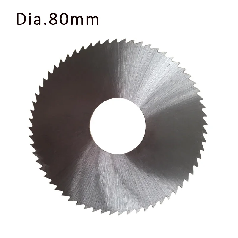 2 ชิ้น/ล็อต Dia.80mm * 0.4-2 มม.22 มม.HSS ใบเลื่อยวงเดือน/เลื่อยตัดออก /ใบเลื่อยตัด M2 วัสดุ