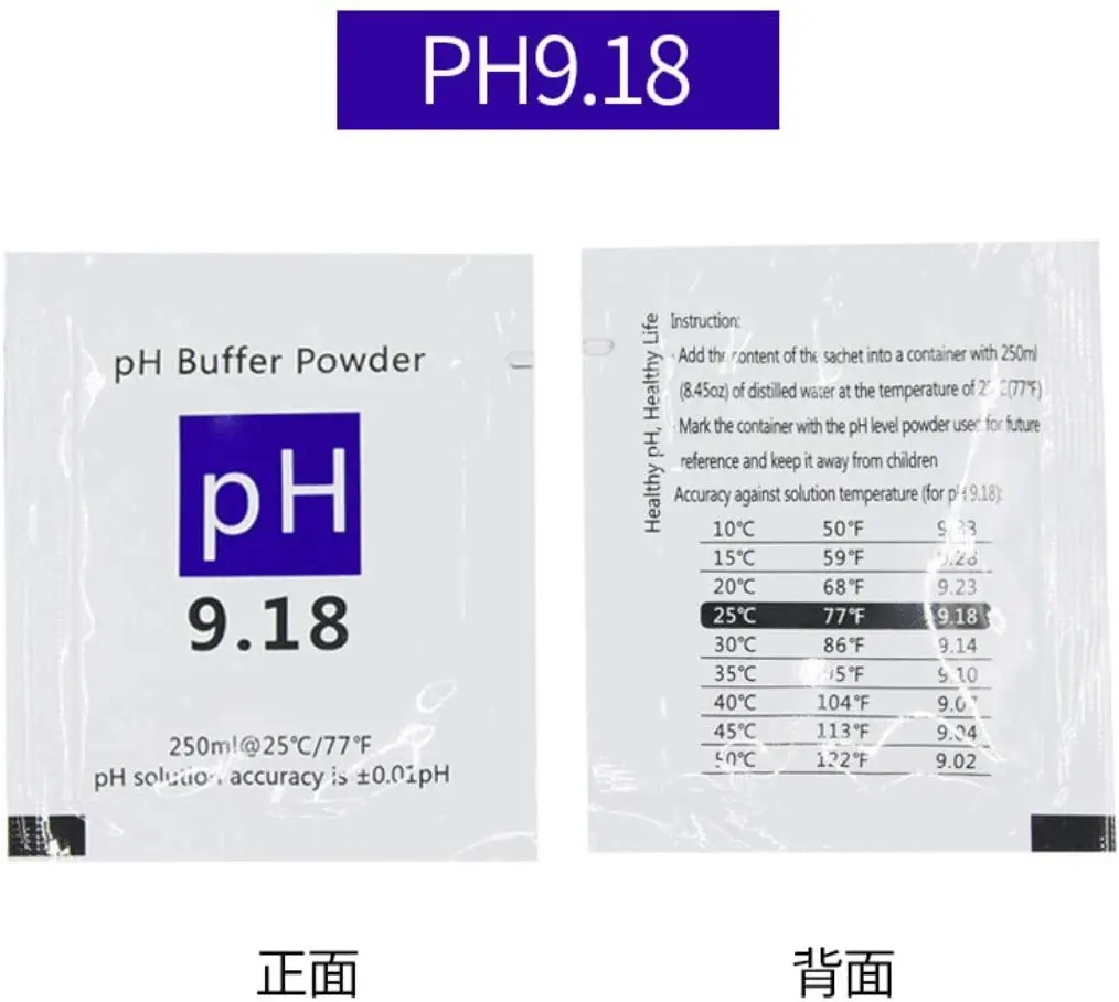 Imagem -04 - Calibração Buffer Solução pó Grupo Preciso ph Medidor Calibração Medir Seu ph Tester 15 Pack ph
