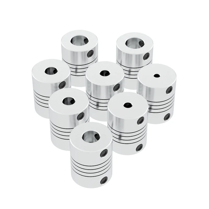 QUARKZMAN 5 Stück Aluminiumlegierung Wellenkupplung 3mm auf 4mm