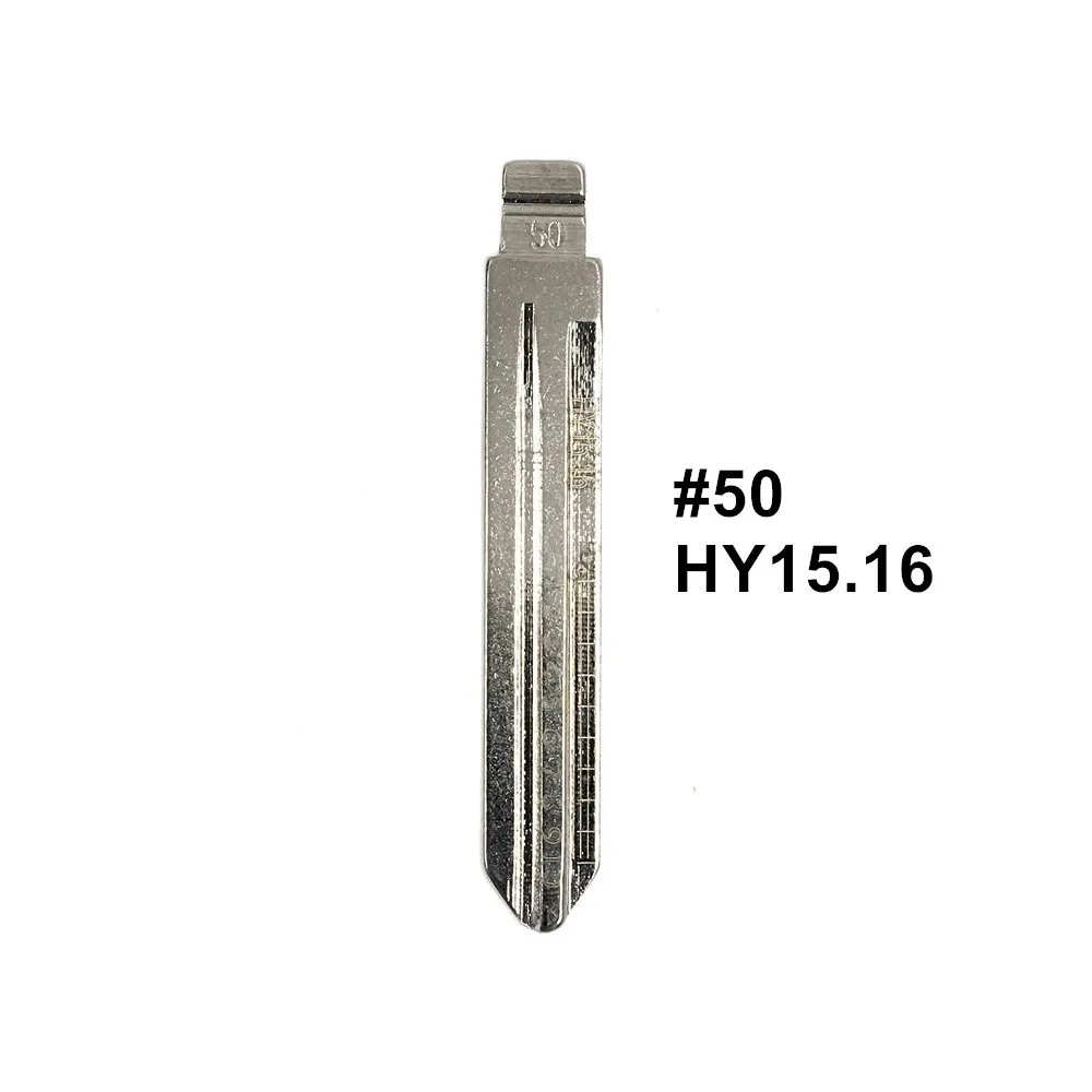 

5pcs 2 IN 1 Lishi HY15.16 #50 Engraved Line Key Blade Scale Shearing Teeth Cutting Key Blank for Hyundai Yue Dong/Kia Freddy