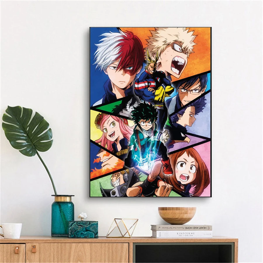 Diamentowe malowanie 5D DIY mój bohater Academia postać Anime obraz ściegu placu/okrągłe pełne wiertło haft mozaika Deco