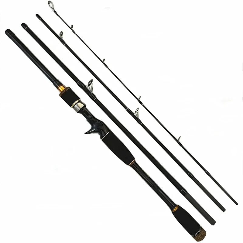 Domination 4 sections carbon fishing rod fast action spinning rod M power casting rod 2.1/2.4/2.7/3m lure weight 10-25g hard rod