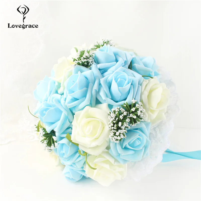 European Retro Beautiful Roses Eucalyptus Leaves Artificial Flowers for Home Wedding Decoration Accessories 3 Bouquets