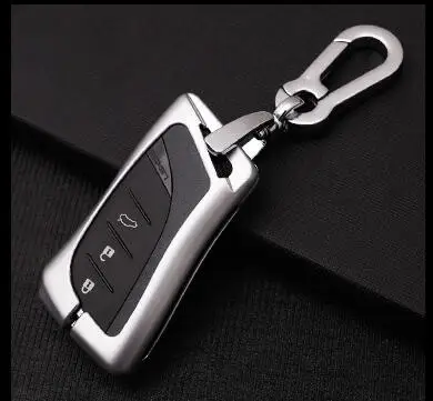 Car Galvanzed Alloy Keychain Cover Case For Lexus 2018 2019 ES300h ES350 ES200 ES260 LS350 LS500h Fob Smart Key Car Accessories