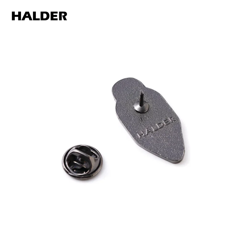 HALDER Warriors Of Fate Liu Guan Zhang Character Enamel Brooches Lapel Pin Backpack Costum Badge Jewelry Accessories Gift